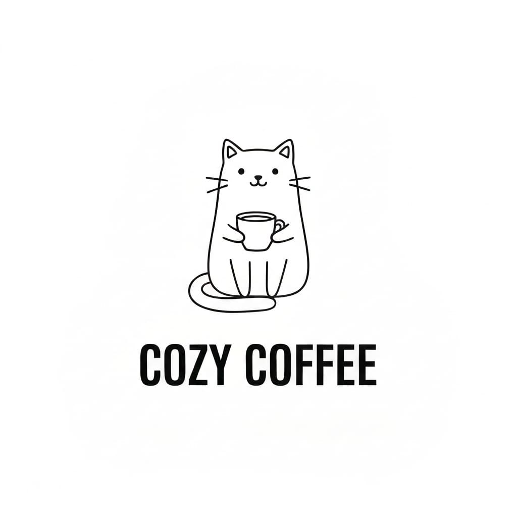 A Clean Line-Art Cover with Text